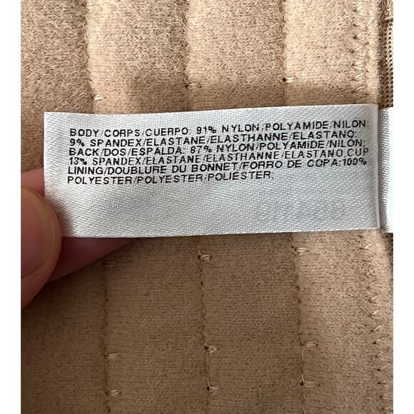 Wacoal bra 854119 Red Carpet Convertible strapless tan 38DDD 38F MISSING STRAPS - Picture 4 of 5